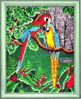 Набор для вышивания бисером Самоцветы джунглей 33х26см