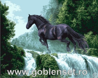 Набор для вышивания Черный красавец (Black Beauty) гобелен