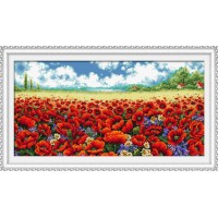 Набор для вышивки крестом Маковое поле (Poppy field) /091101