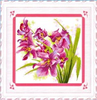 Набор для вышивки крестом Прекрасные орхидеи (Lovely Orchids) /100205