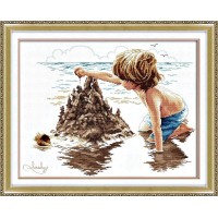 Набор для вышивки крестом Песчаный замок (Sandcastle boy) /110803