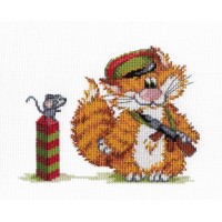 Набор для вышивания  Рыжий кот. Пограничник /НВ-354