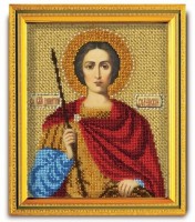 Набор для вышивания из ювелирного бисера Икона Св. Дмитрий Солунский /В-324
