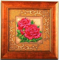 Набор для вышивания ювелирным бисером Роскошные розы /В-411