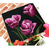 Набор для вышивания Пурпурные тюльпаны (Purple tulip)
