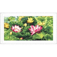 Набор для вышивания Цветение лотосов (A feast of lotus flowers)