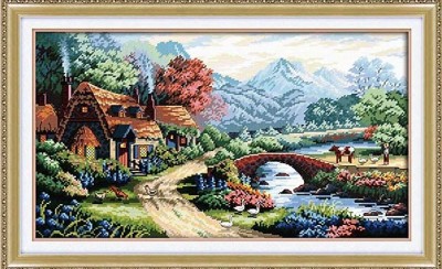 Набор для вышивания  Прекрасная деревня (Beautiful Village)