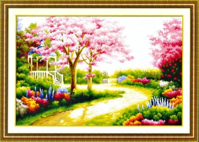 Набор для вышивки крестом Весенний сад (Spring garden)