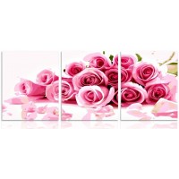 Набор для создания алмазной мозаики Розовые розы (триптих) /HCM126