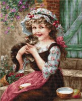Набор для вышивания крестом Маленький котенок