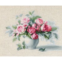 Набор для вышивания крестом Этюд с чайными розами
