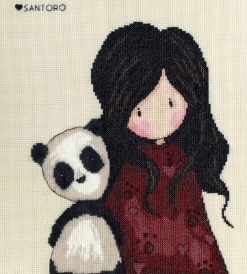 Набор для вышивания крестом Gorjuss Panda Girl