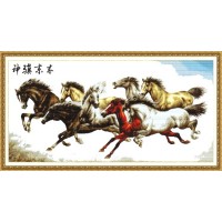 Набор для вышивки крестом Восемь лошадей (Eight horses) /081102