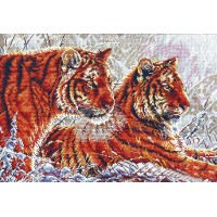 Набор для вышивки крестом Два тигра (Two tigers) /130004