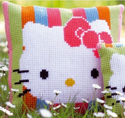 Набор для вышивания Подушка Hello Kitty
