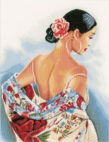 Набор для вышивания Цветочный шарф (Flower scarf)