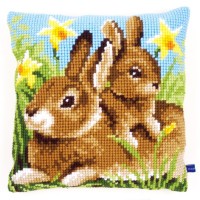 Набор для вышивания Подушка Крольчиха с кроликом /PN-0148231