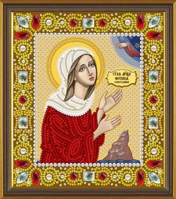 Набор для вышивания Икона Св. Прп. Светлана (Фотина)