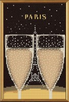 Набор для вышивания Париж в иллюстрациях. Эйфелева башня