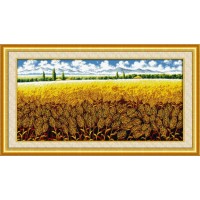 Набор для вышивки крестом Золотое поле (Golden barley field) /090713