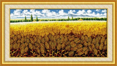 Набор для вышивки крестом Золотое поле (Golden barley field)