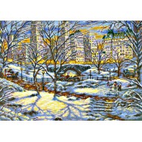 Набор для вышивки крестом Зимний пейзаж (Winter Landscape)