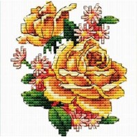Набор для вышивки крестом Желтые розы (With Rose)