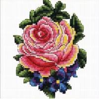 Набор для вышивки крестом Изящная роза (Graceful Rose)