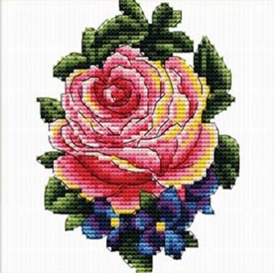 Набор для вышивки крестом Изящная роза (Graceful Rose)