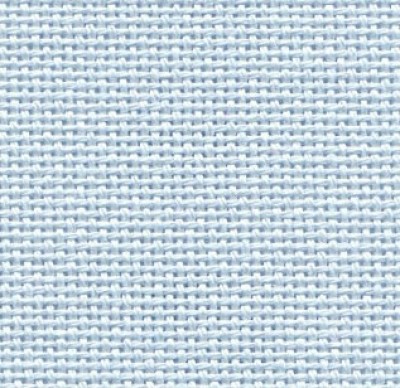Ткань для вышивания равномерного переплетения Lugana 25 ct. Пастельно-голубого цвета (Pastel Blue, Little Boy Blue) 48х68 см.