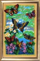 Набор для вышивания бисером Порхающие бабочки