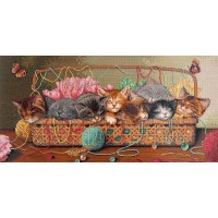 Набор для вышивания Новорожденные котята /35184