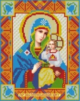 Набор для изготовления картины стразами (алмазная мозаика-вышивка) Икона Неувядаемый цвет