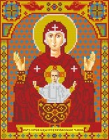 Набор для изготовления картины стразами (алмазная мозаика-вышивка) Икона Неупиваемая Чаша
