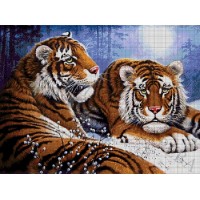 Набор для вышивания бисером Пара тигров /39-3072-НП