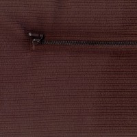 Обратная сторона наволочки на молнии из польской ткани Polar (темно-коричневая в полоску), 45х45 /8264F