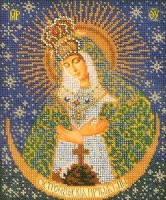 Набор для вышивания бисером Икона  Остробрамская Богородица /В-161