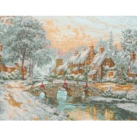 Набор для вышивания Каменный мостик на Рождество (Cobblestone Christmas) /5678-1062