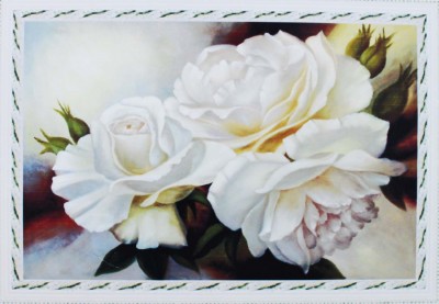 Набор для создания алмазной мозаики Белые розы
