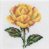 Набор для вышивания Желтая роза
