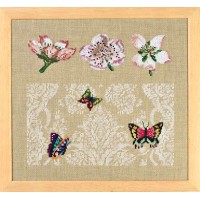 Набор для вышивания Цветы и бабочки (Flowers and Butterflies) /BK-613