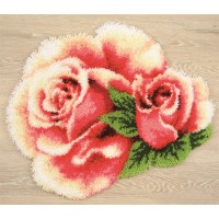 Набор для вышивания  Коврик Розовая роза с бутоном /PN-0021678