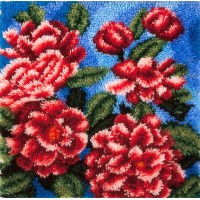 Набор для вышивания в ковровой технике Пионы /КИ-1162