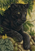 Набор для вышивания Черный бархат джунглей /Ж-1697