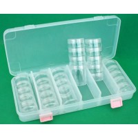 Коробка пластиковая с баночками для бисера и мелочей (28 шт.) /BOX-03