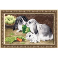 Набор для вышивания крестом  Кролики (Rabbits)