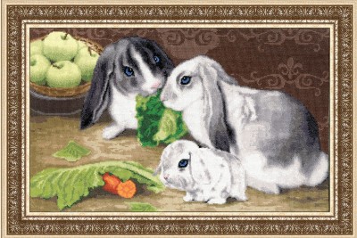 Набор для вышивания крестом  Кролики (Rabbits)