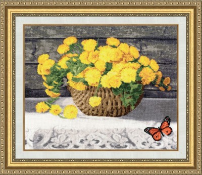Набор для вышивания Солнце в цветах (Sun in flowers)