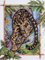 Набор для вышивания Дымчатый леопард /Ж-1711