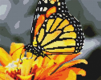Набор для изготовления картины в алмазной технике (алмазная мозаика) Бабочка
